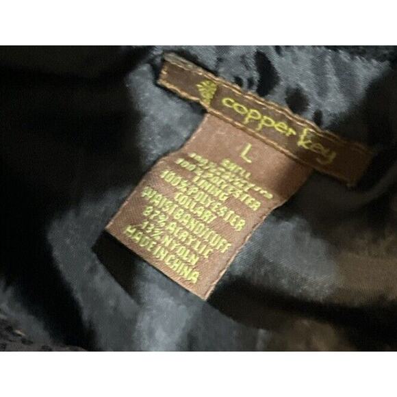 GIRLS COPPER KEY Puff Leapord Vest Hooded ANIMAL PRINT Zip Up LINED Large - Picture 7 of 7